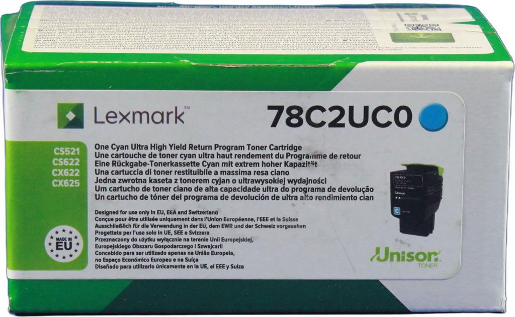 Lexmark - Ultra High Yield - Cyan - original - Tonerpatrone LCCP, LRP - für Lexmark CS521dn, CS622de, CX622ade, CX622de, CX625ade, CX625adhe, CX625de