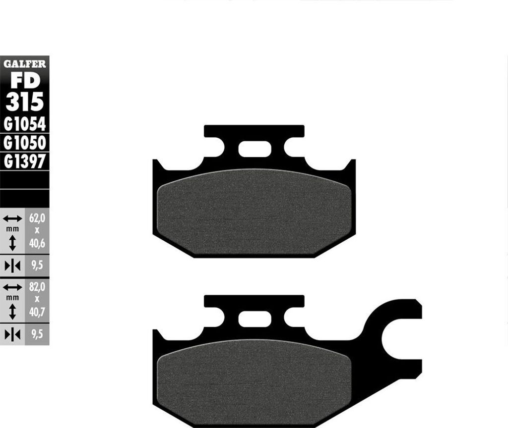 Galfer Bremsbeläge fd315 Bremsbelag fd315 g1050 -Roller