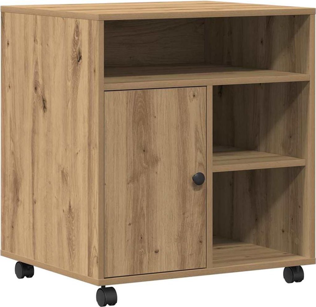 vidaXL Druckerständer Artisan-Eiche 60 x 50 x 67 cm Holzwerkstoff