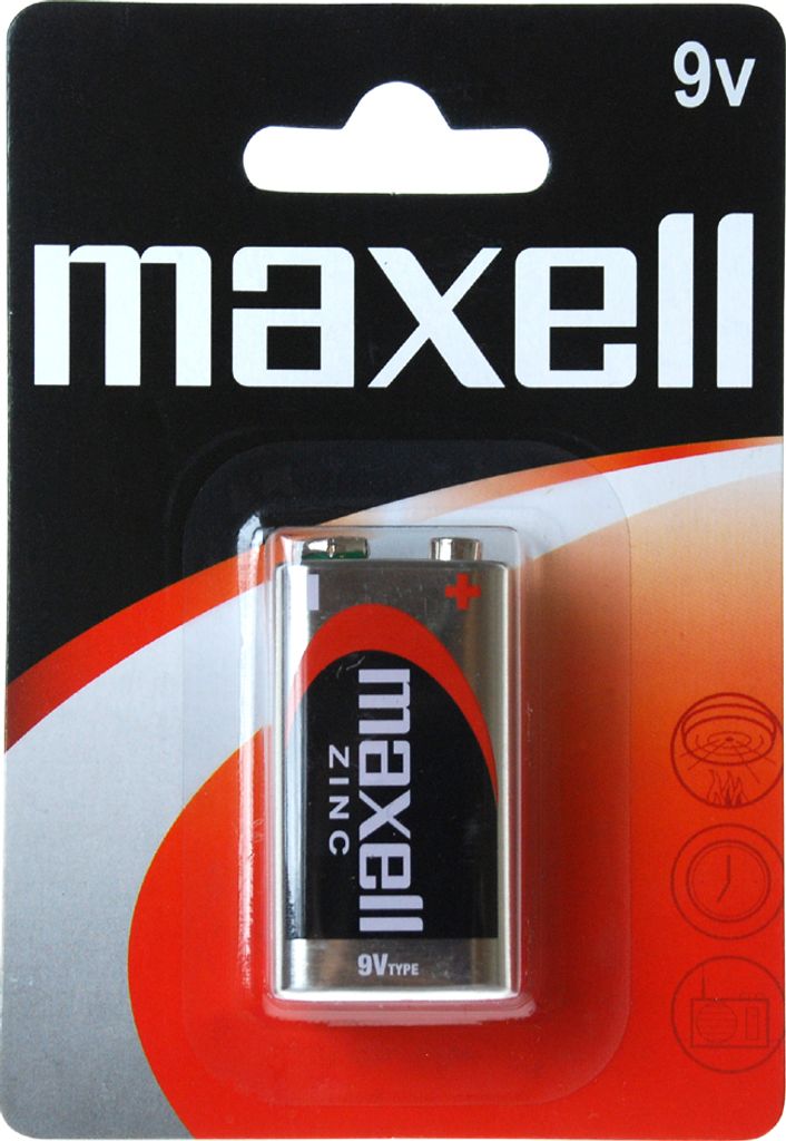maxell Zink Batterie E Block 9V 6LR61 1er Blister
