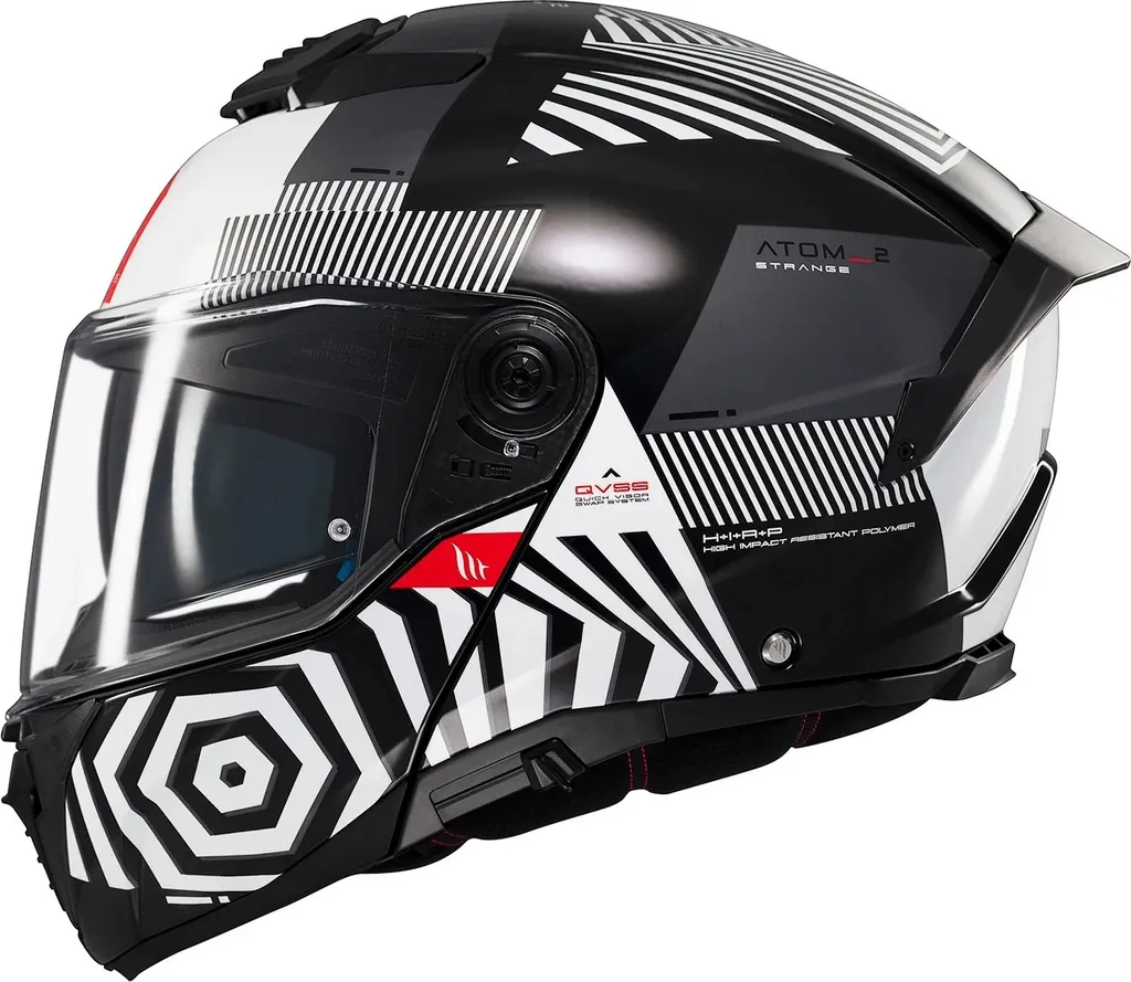 Casque Moto Modulable Polyvalent Atom 2 Sv Strange Noir Taille XS Adulte