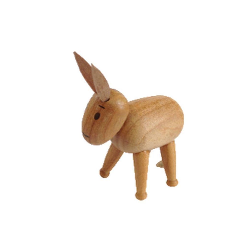 Miniaturfigur Holzfigur Esel Höhe=5cm NEU