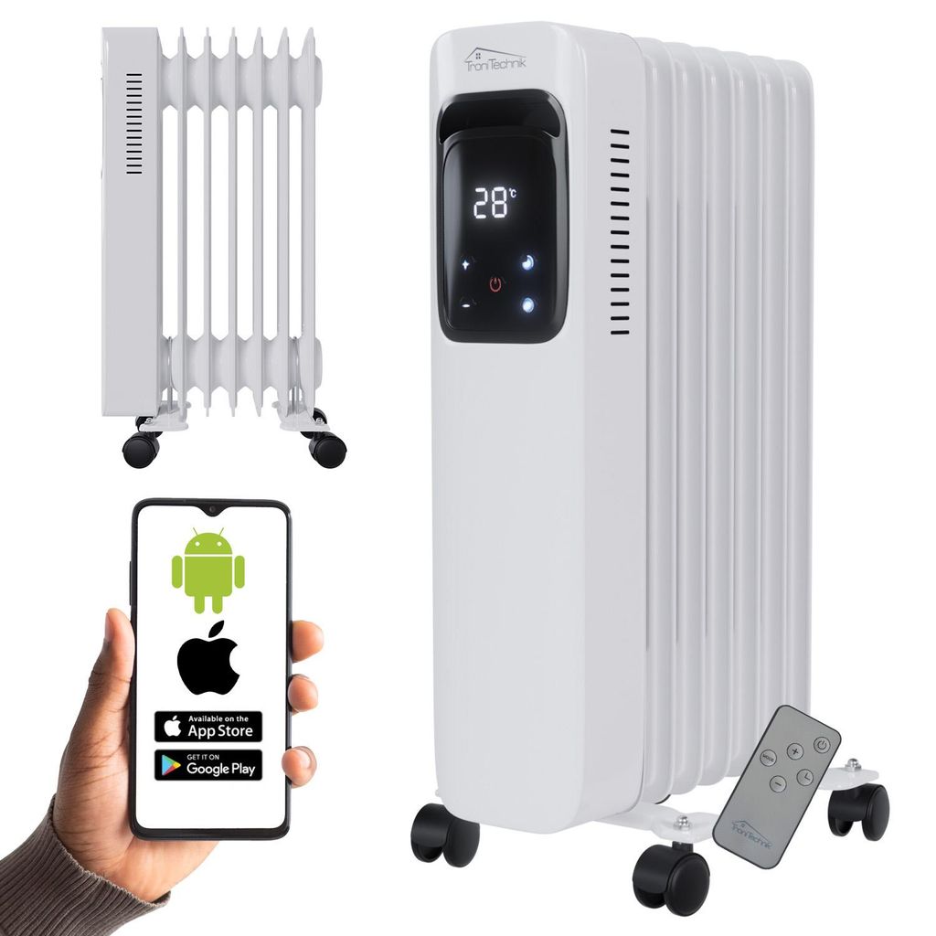 TroniTechnik® Ölradiator Elektroheizung TT-OR 307 in Weiß Produktbild 