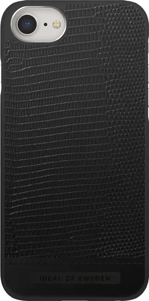 IDEAL OF SWEDEN, Custodia rigida strutturata per iPhone SE 2022 / 8 / 7 / 6s / 6, nera