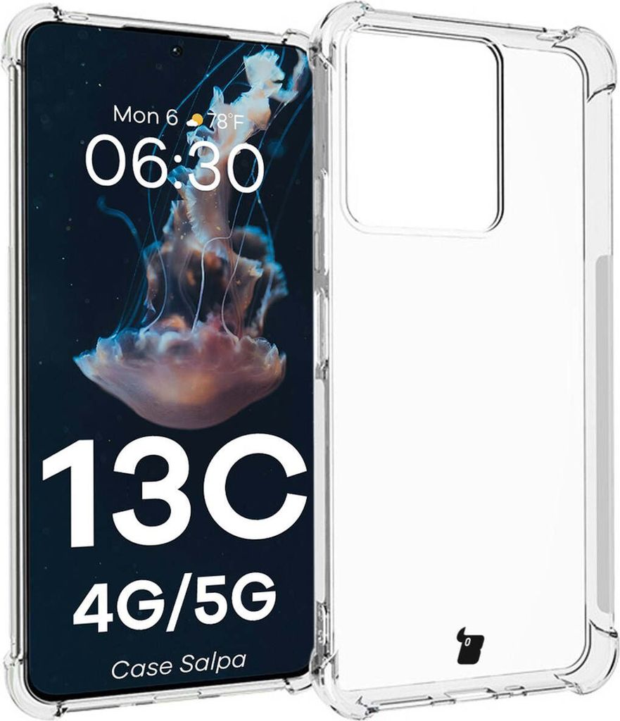 Elastyczne etui Bizon Case Salpa do Xiaomi Redmi 13C 4G/5G, przezroczyste
