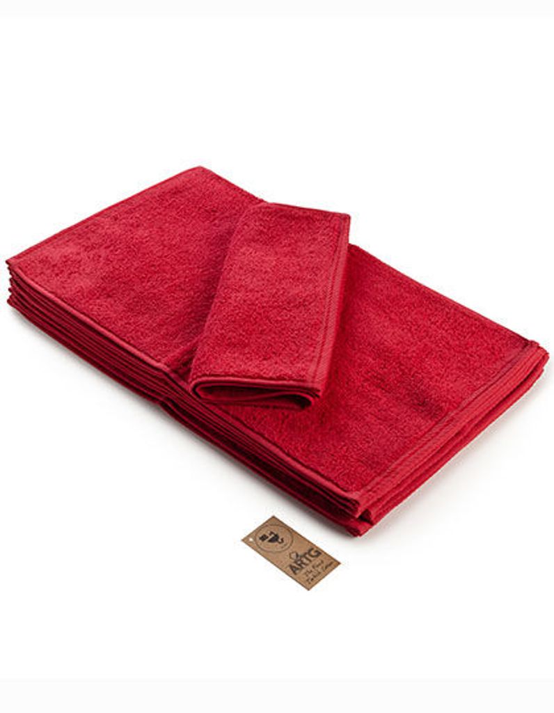 A&R 005.50 | Gästetuch Guest Towel / 30 x 50 cm - Farbe: Deep Red - Größe: 30 x 50 cm
