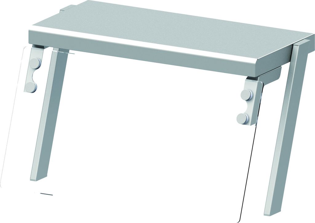 Aufsatzbord mit Glas-Hustenschutz und Wärmelampe 767x450x450 mm für Speisenausgabesysteme