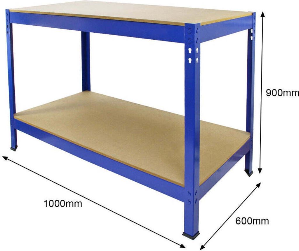 Établi à 2 Niveaux S-Rax - 90 x 60 x 90 cm - Gamm vert