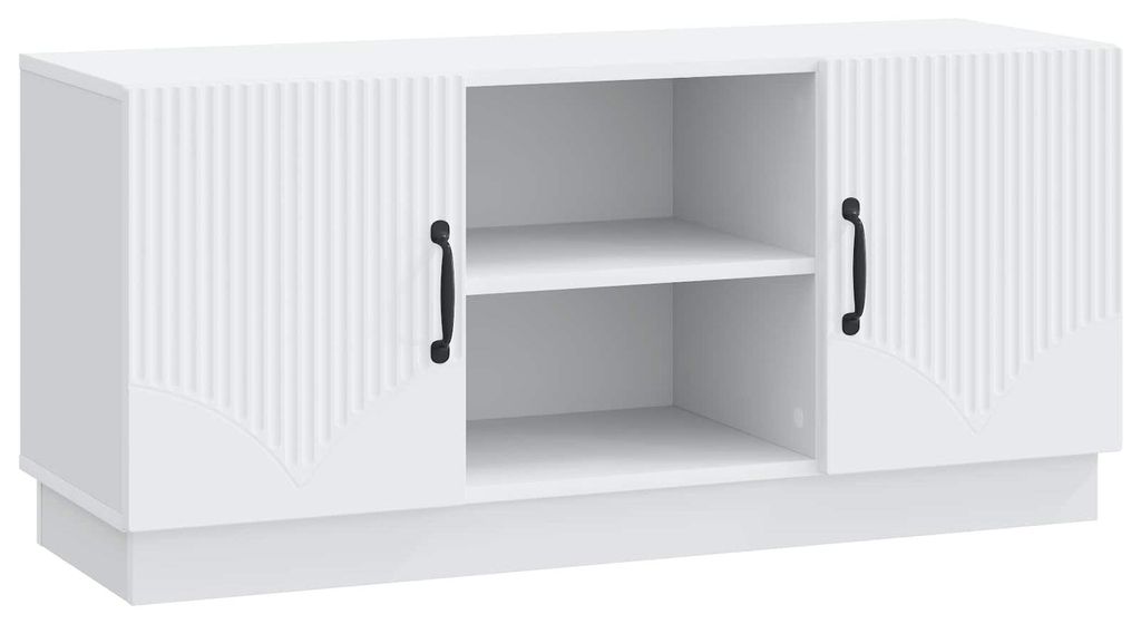 Möbel TV-Schränk Weiß 102 x 34,5 x 47 cm Holzwerkstoff - TV-Schränke CC3384