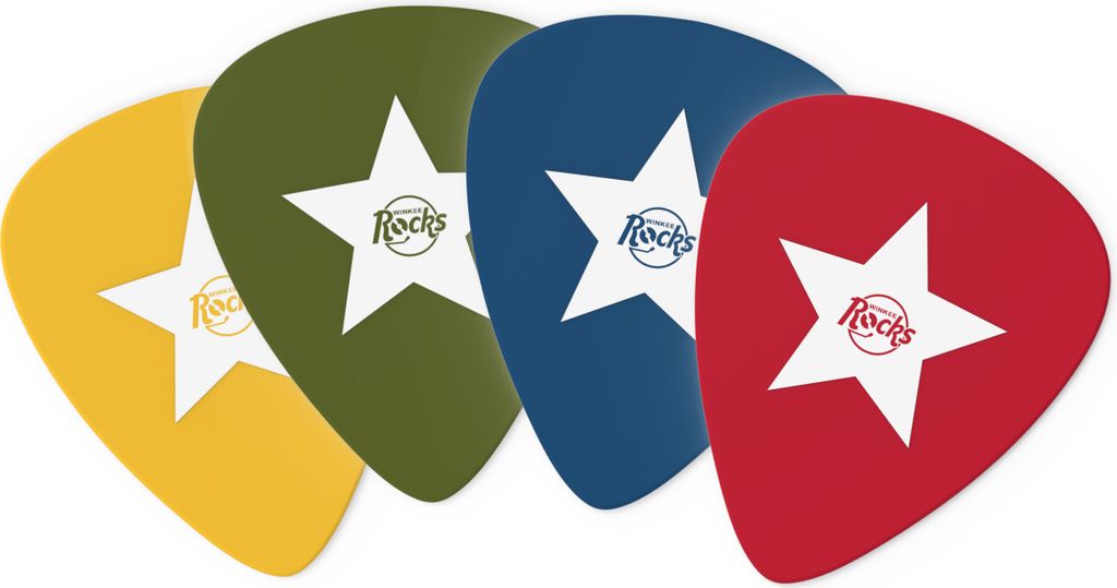 Winkee Rocks - Plektrum Untersetzer 4er Set