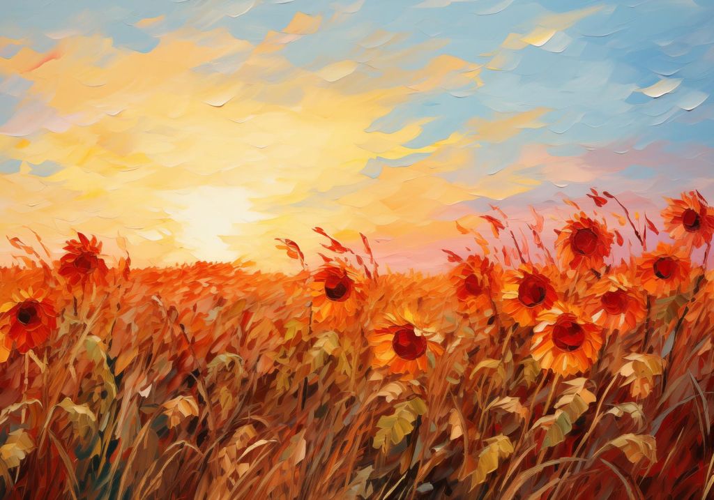 Plakat 100x70cm Flammen der Dämmerung