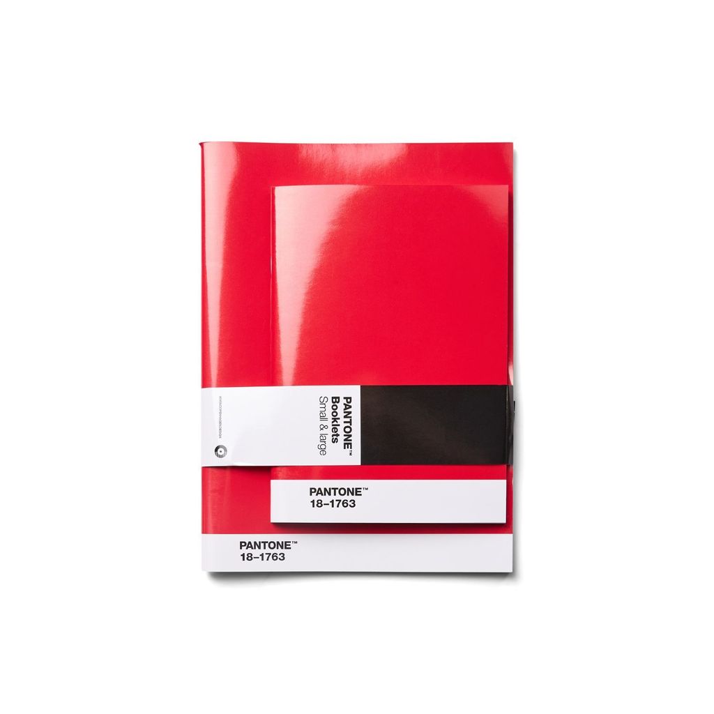 Schriften Set van 2 Stuks Gestipt - Red 18-1763