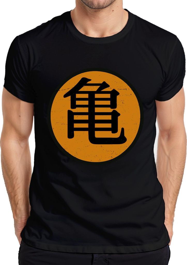 Roshi's Gym Son Goku Anime Fan Manga Otaku Japanisch Streetwear Herren T-Shirt, Schwarz, S