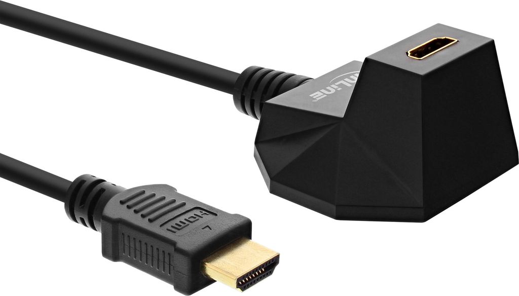 InLine® 17531S Rallonge HDMI avec pied, HDMI High Speed Image du produit 