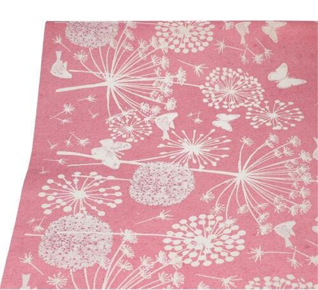 Tischdecke, Papier 3 m x 1,2 m fuchsia "Meadow"