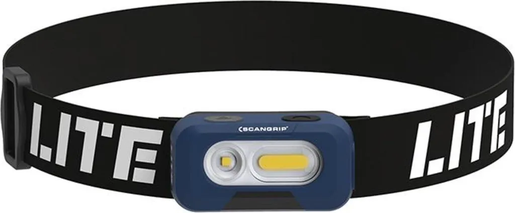 Fini les Piles avec la Lampe Frontale SCANGRIP Head Lite Li-Ion Légère