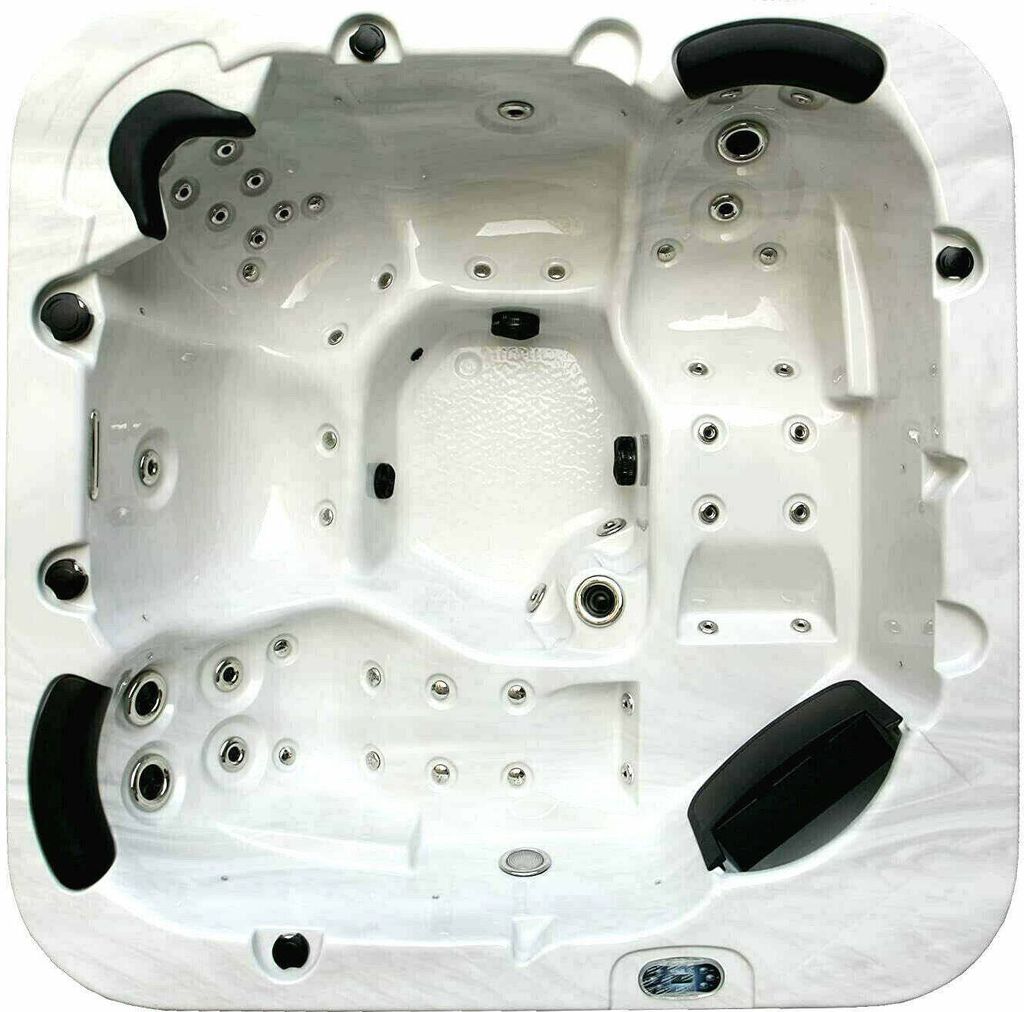 XXL Luxus SPA LED Whirlpool SET 215x215 Farblicht Outdoor Indoor Pool 5-Personen