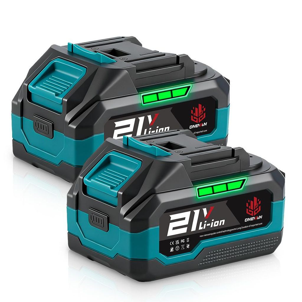 ONEVAN 2x Onevan 3.0Ah Li-Ion Akku Ersatzbatterie, sicheres Produktbild 