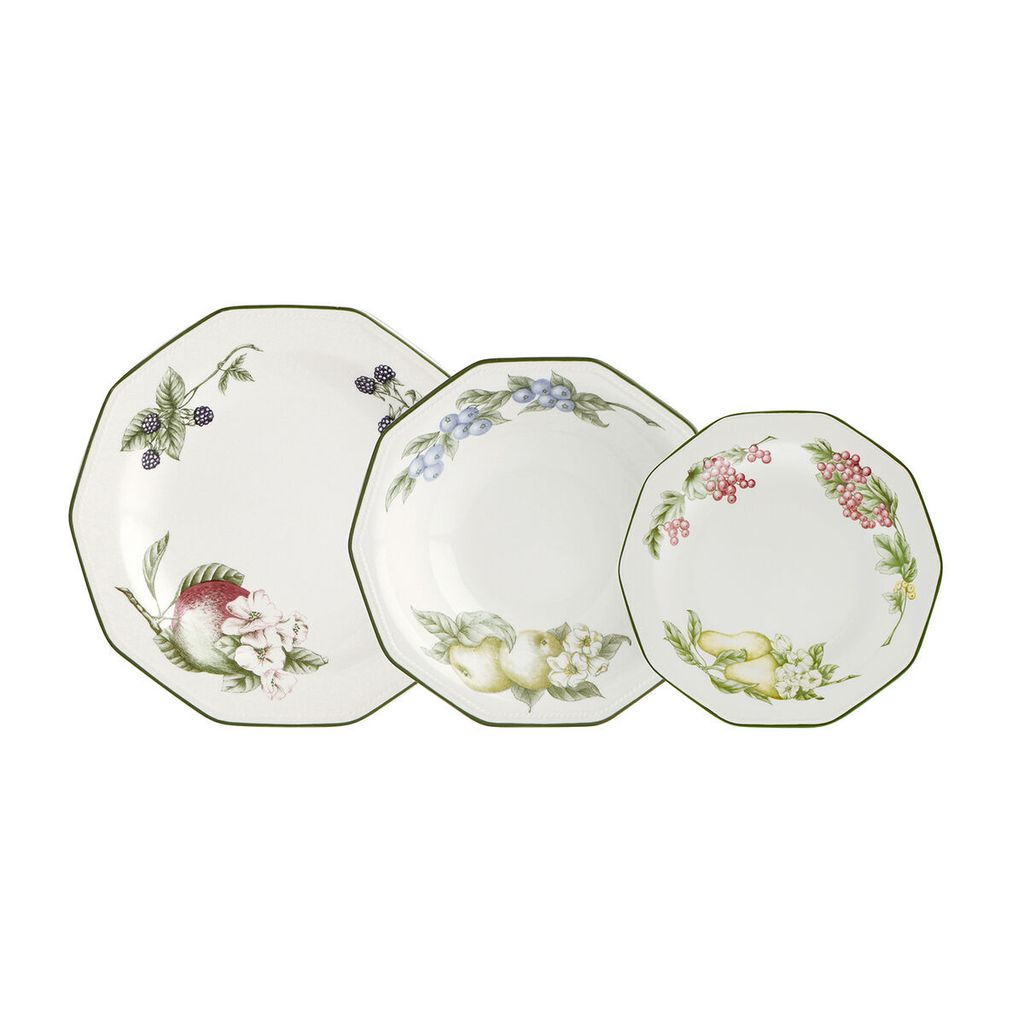 Queen's by Churchill Victorian Orchard Mehrfarbiges Keramikgeschirr Set 12 Stück