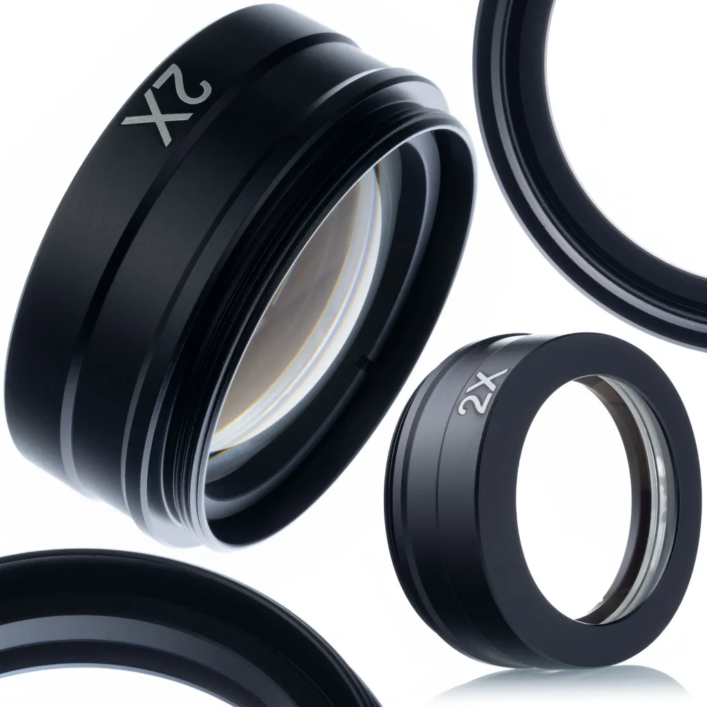 Accessoire Zoom 2x pour Microscope Earth PRO Filetage 42 mm Noir