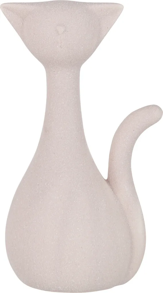 Déco Intérieure Chat Minou J-Line Rose Clair Large pour Salon et Chambre
