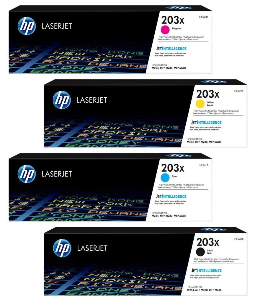 Sada originálnych tonerových kaziet HP 203X (CF540X, Obrázok produktu 
