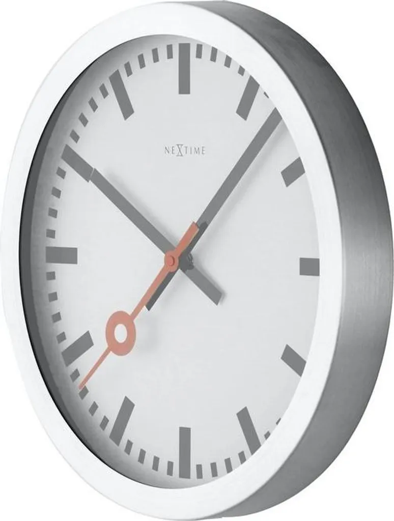 Horloge murale NeXtime Station Stripe 3999st : lecture facile et précise