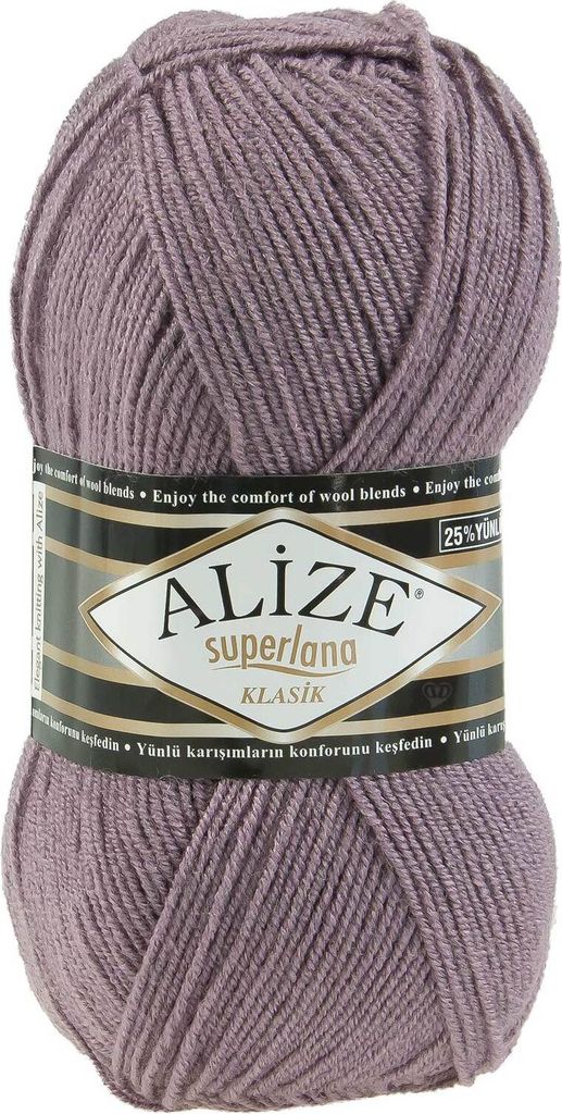Alize Superlana Klasik 100g Strickgarn Strickwolle 25% Produktbild 
