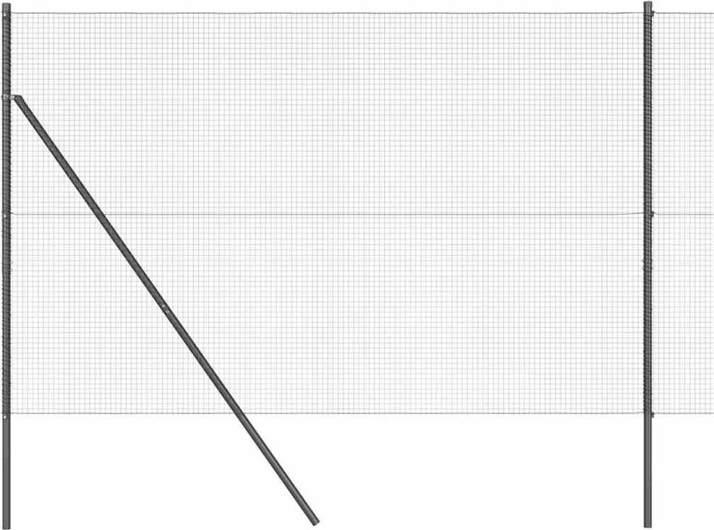 vidaXL Ground Fix Geschweißter Drahtzaun 25 x 1,5 m (B x H)