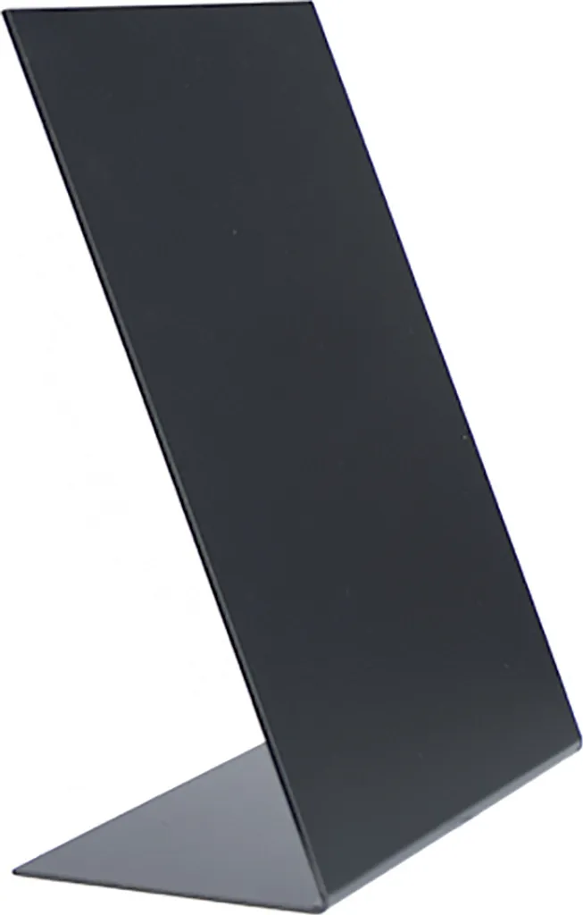 Marqueur de table A5 Securit L-BOARDS noir - Fini les menus encombrants