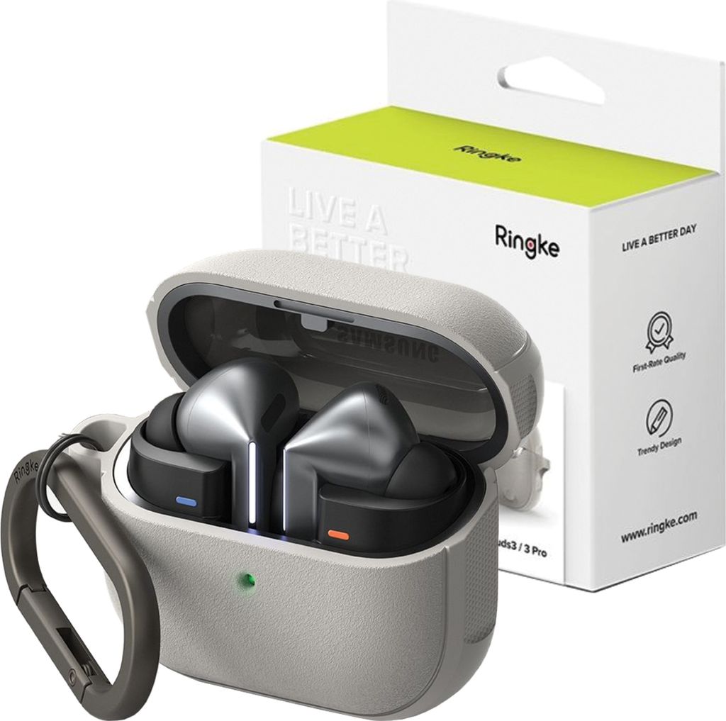 Ringke Onyx MagSafe Case für Samsung Galaxy Buds 3, 3 Pro - Grau