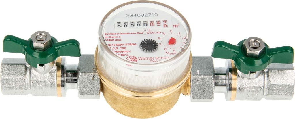 Einstrahlzähler ETK Kombi-Set (Warmwasser) bis 90 Grad Produktbild 