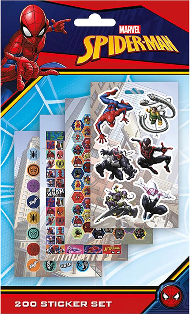 200 Sticker Set - Sticker-Sets - Spider Man Produktbild 