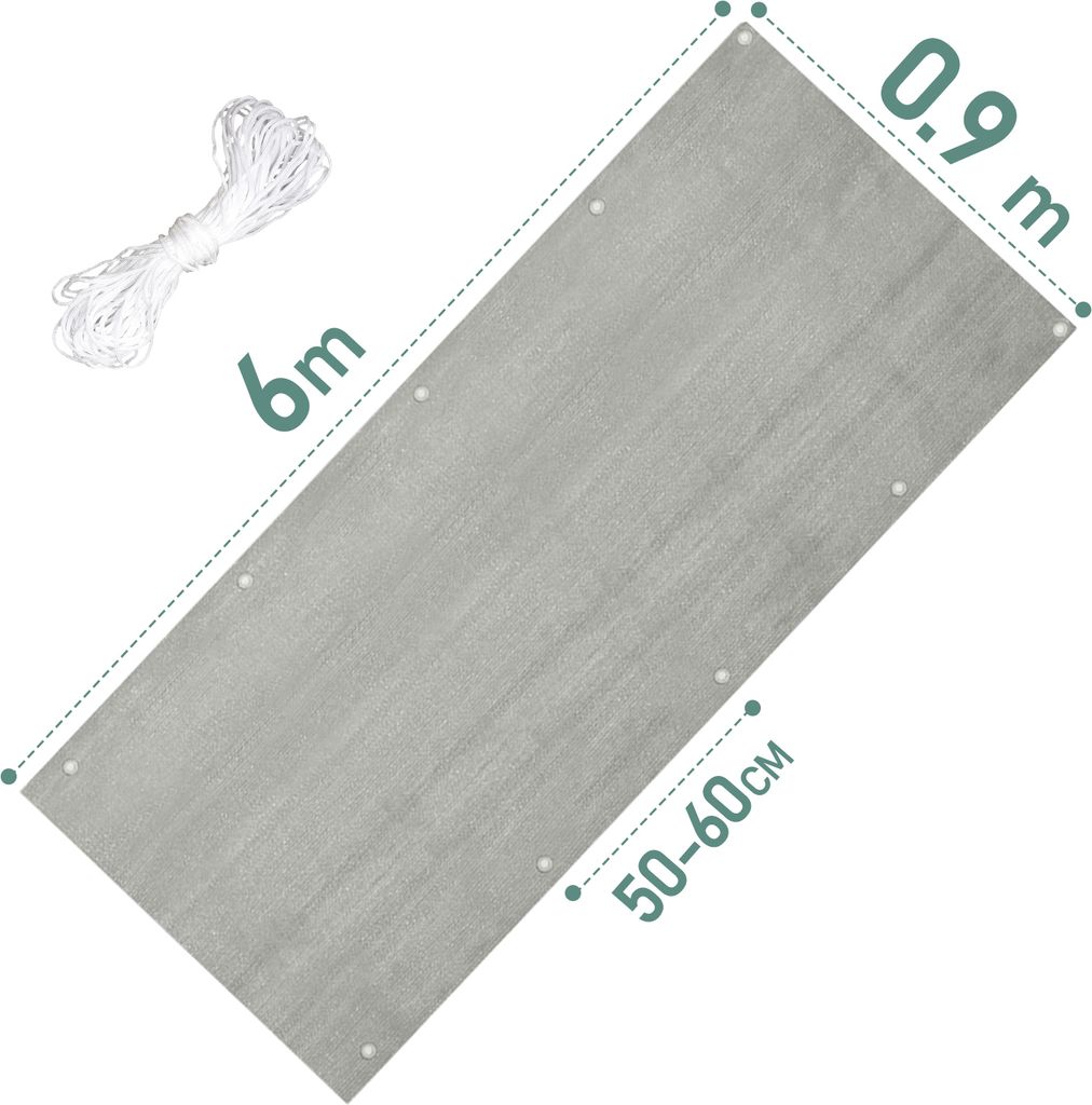 Protezione per balcone 90 x 600 cm Copertura per balcone Immagine del prodotto 