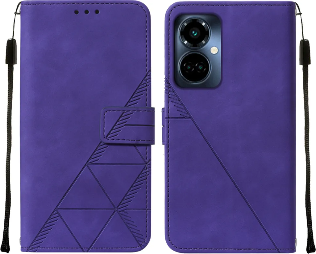 Cover Portafoglio Tecno Camon 19 Pro 5G: Pelle Viola Business Style