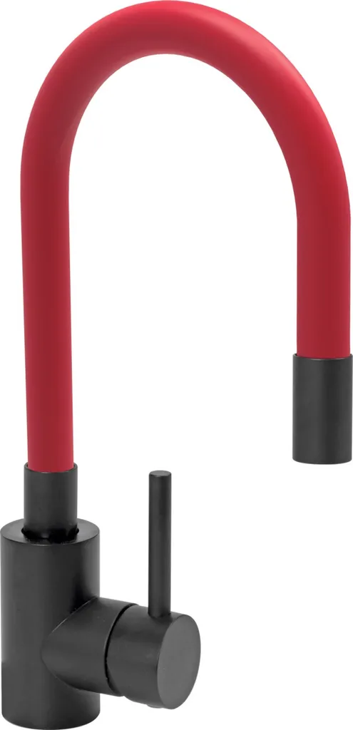 Rubinetto Design Lavello Cucina - Flessibile Black & Red Edition