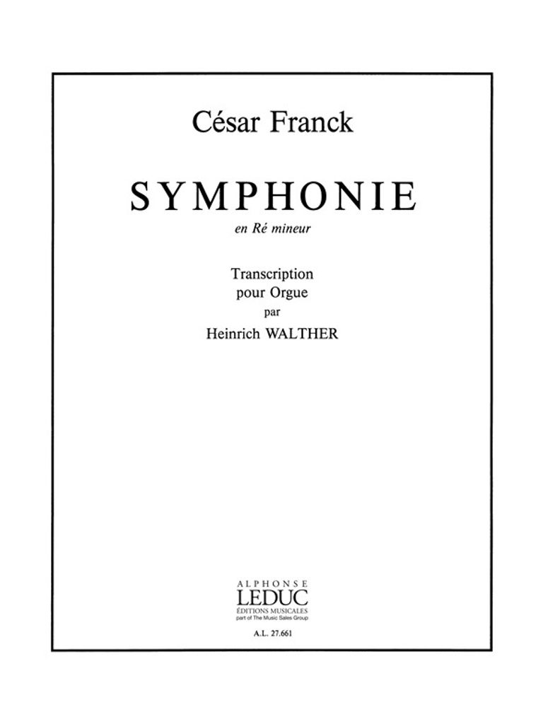 Symphonie re mineur pour orgue