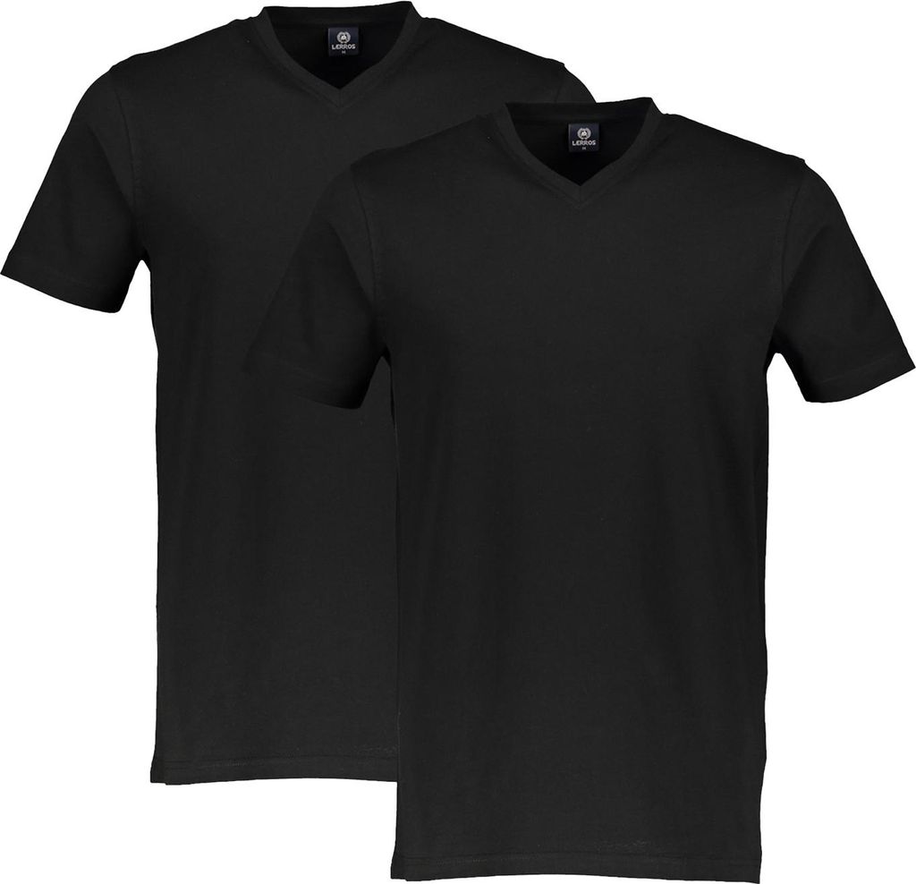 LERROS Doppelpack T-Shirt, V-Neck in Premium Produktbild 