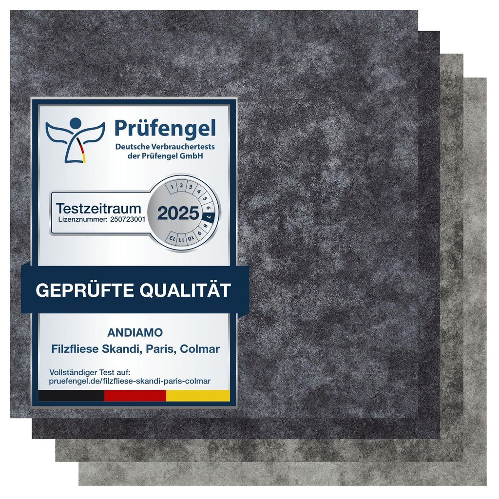 Teppichfliesen Selbstklebend 40 x 40 cm Teppichboden Bodenbelag 4m² 2,20€/Stück Cloud Dunkelgrau