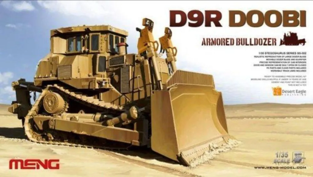 Maquette de Bulldozer blindé D9R MENG 5930020 pour collectionneurs