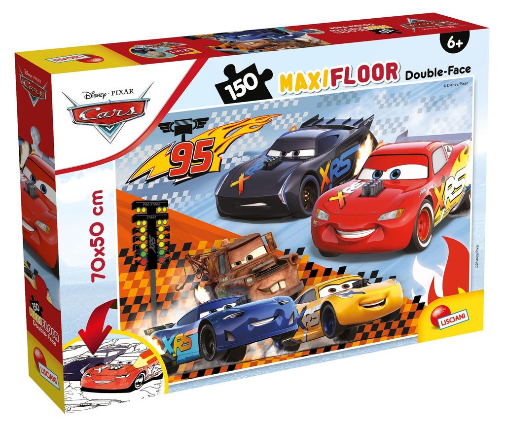 Puzzle Da Pavimento Bifacciale 150El. Maxi Auto 91805 Immagine del prodotto 