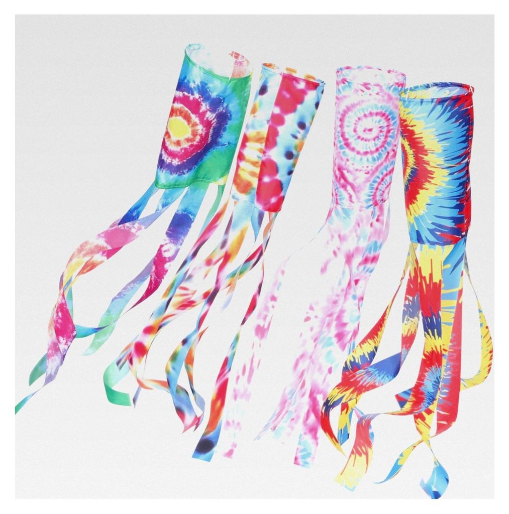 Bunte Windsock-Flagge aus Polyester 100 cm für Garten, Terrasse und Balkon - Leichtes Windspiel mit ansprechendem Muster für den Außenbereich