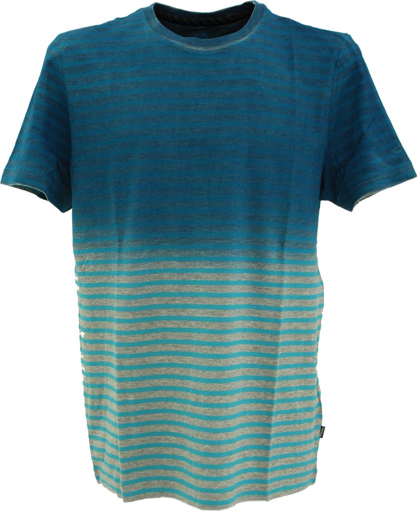 28089 Camel Active, , kurzarm Shirt T-Shirt, Jersey, blau grau, S