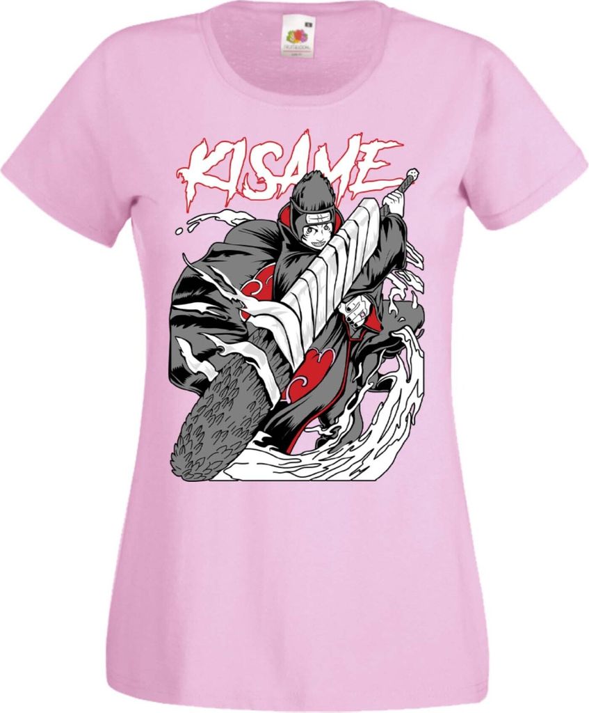 Damen T-Shirt Manga Anime Naruto Kisame Kisame, Lady 2XL / Hellrosa
