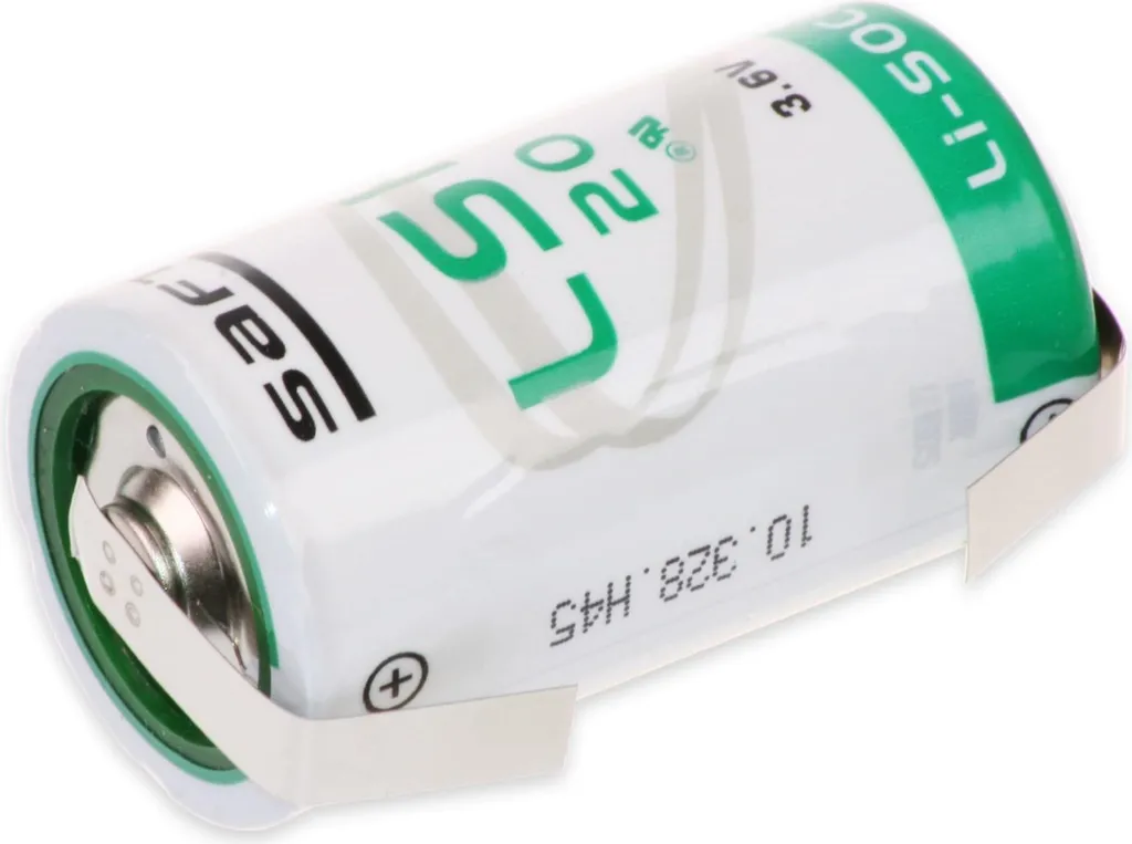Pile pour Balises et Alarme Saft LSH 20-CNR 3,6V Lithium avec Montage Soudé U
