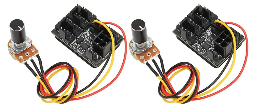 2 ks PC Fan Controller 3 Pin 4 Pin Fan Adapter PWM PC Case Obrázek produktu 