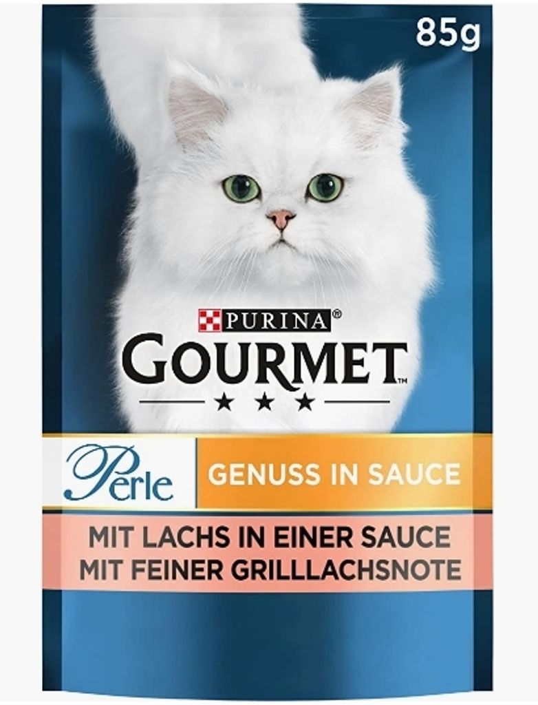 Gourmet Portionsbeutel Perle Genuss in Sauce 24x85g | Lachs