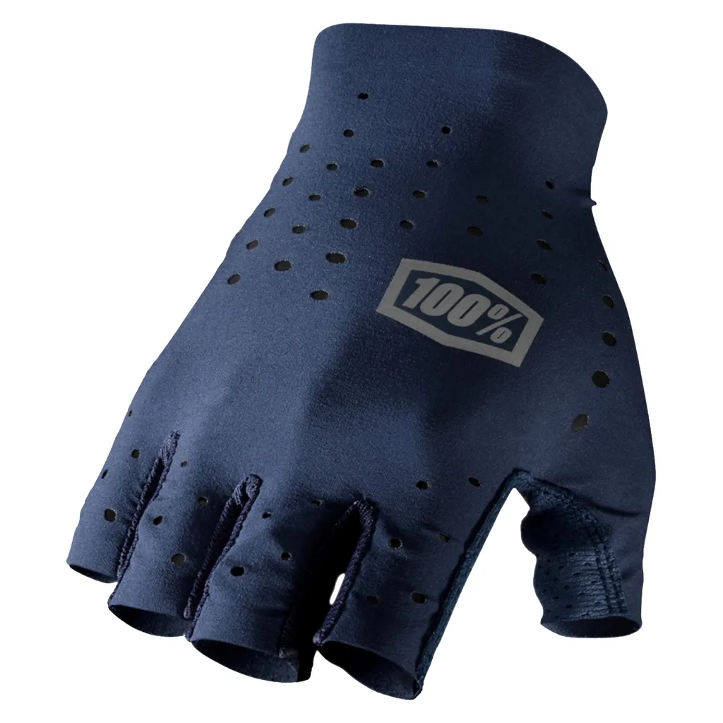 Gants de Vélo Été 100% Sling Bleus S - Confort et Grip Maximal