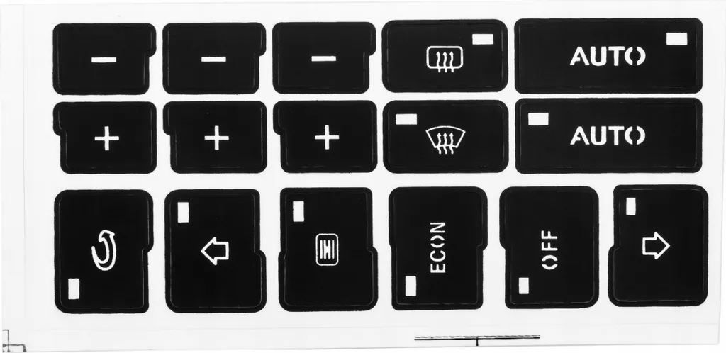 Set Adesivi Clima Audi A4 B6 B7 | Ripristino Pulsanti Pannello Controllo AC