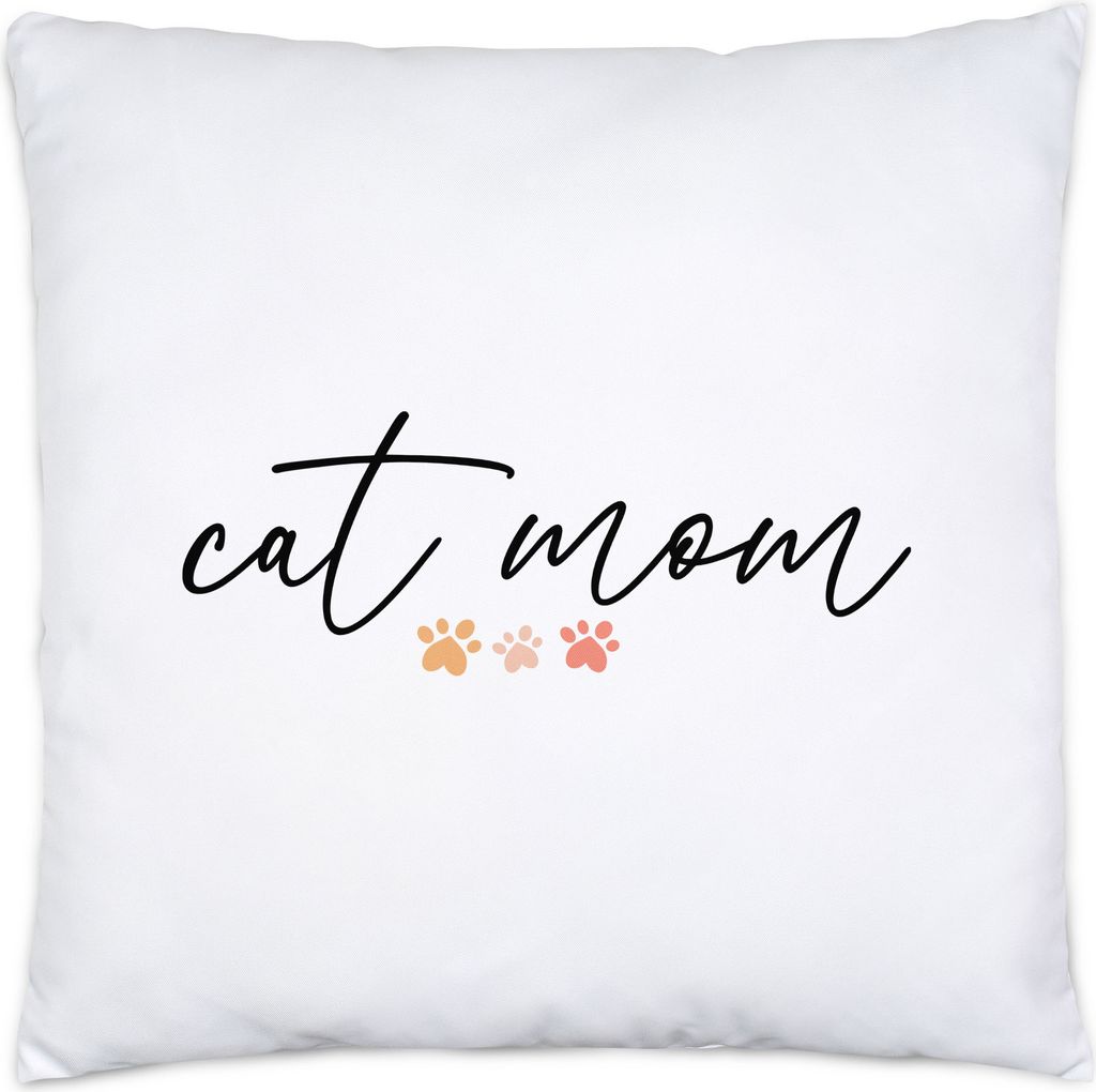 Cat Mom Katzenliebhaber Geschenkidee Katzenmama Katzenfans Kissen Inkl Füllung